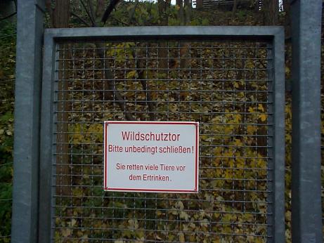 an animal protection gate