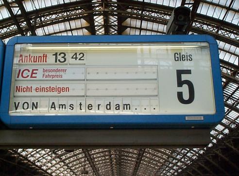 from Amsterdam, don't get in